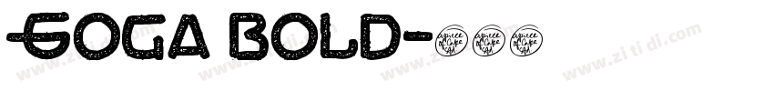 Goga bold字体转换